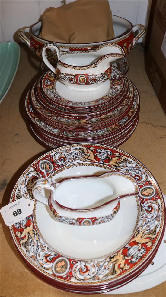 Minton Florentine pattern part dinner service